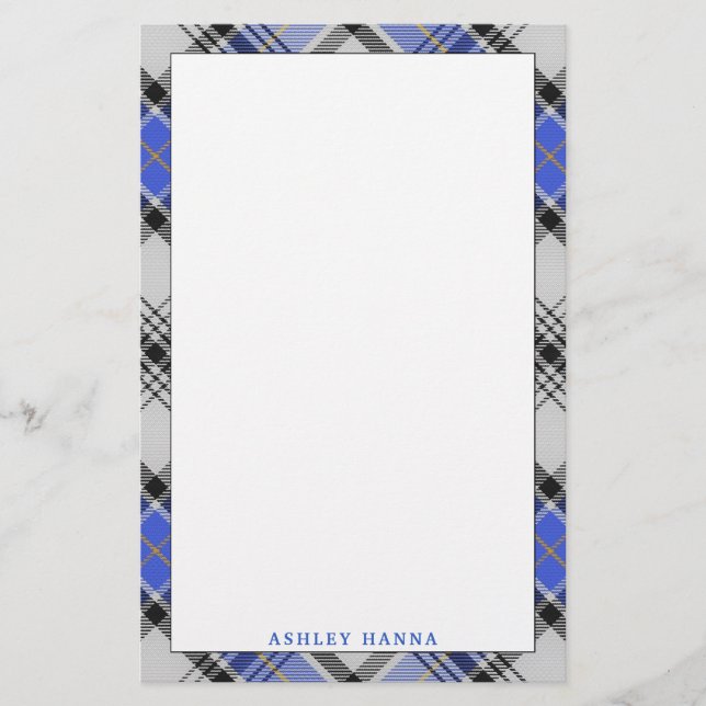 Papeterie Clan Hannay Tartan Plaid (Devant)