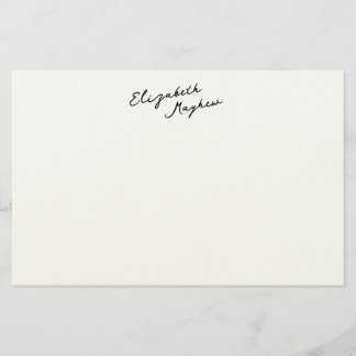 Papeterie Classic Handwritten Name Monogram Stationery