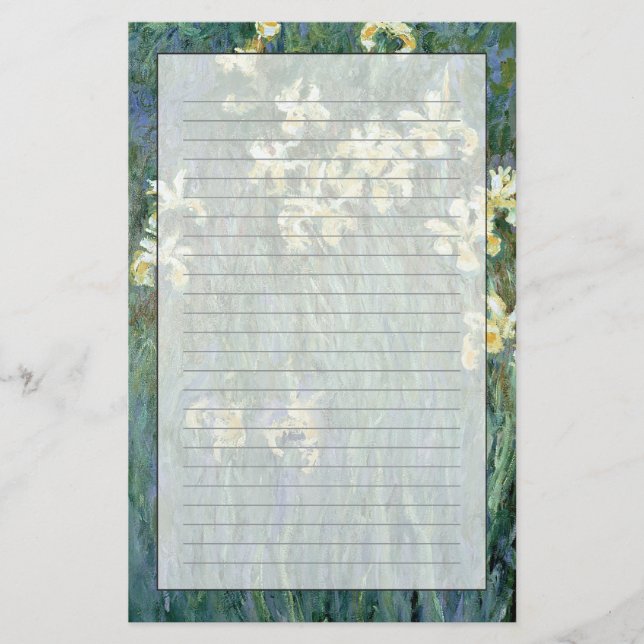 Papeterie Claude Monet | les iris jaunes (Devant)