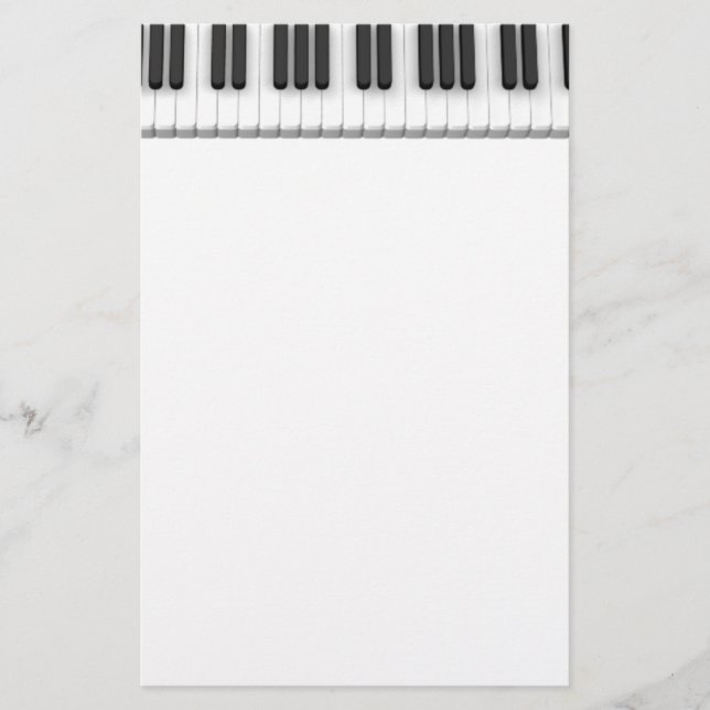 Papeterie Clavier pour piano (Devant)