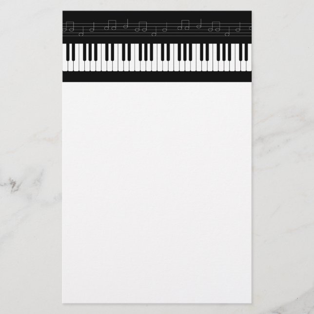 Papeterie Clavier pour piano (Devant)