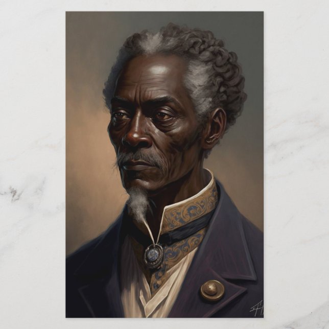 Papeterie Cleon portrait peinture (Devant)