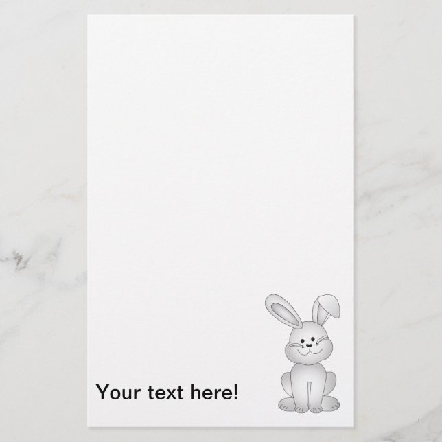 Papeterie Clipart blanc de lapin (Devant)