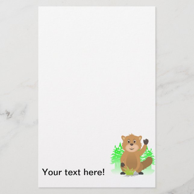 Papeterie Clipart de taupe (Devant)