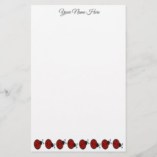 Papeterie Coccinelle personnalisée