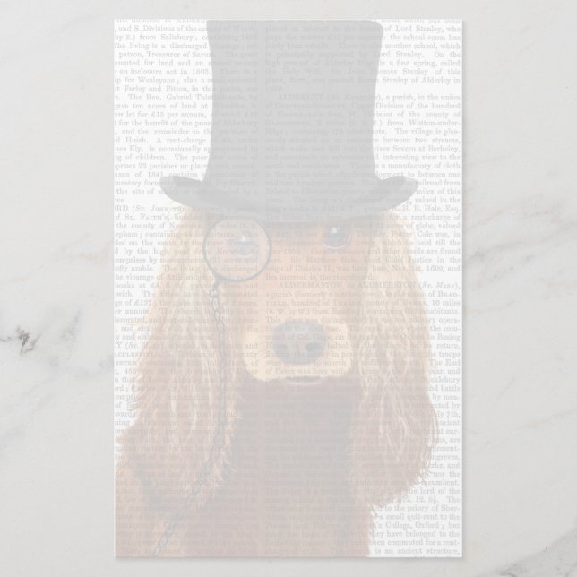 Papeterie Cocker Spaniel, Formal Hound et Casquette (Devant)