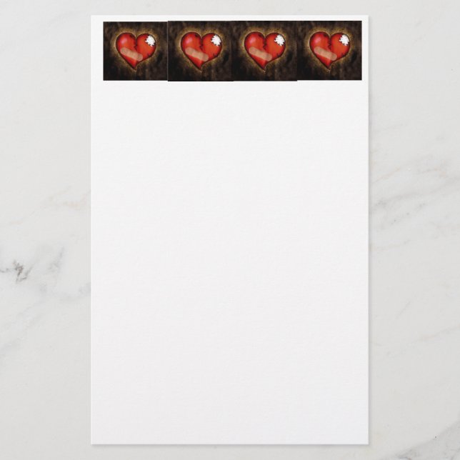 Papeterie Coeur brisé/Mending Heart-Stationery (Devant)