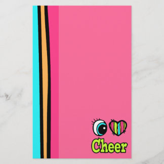 Papeterie Coeur des yeux lumineux J'aime Cheer