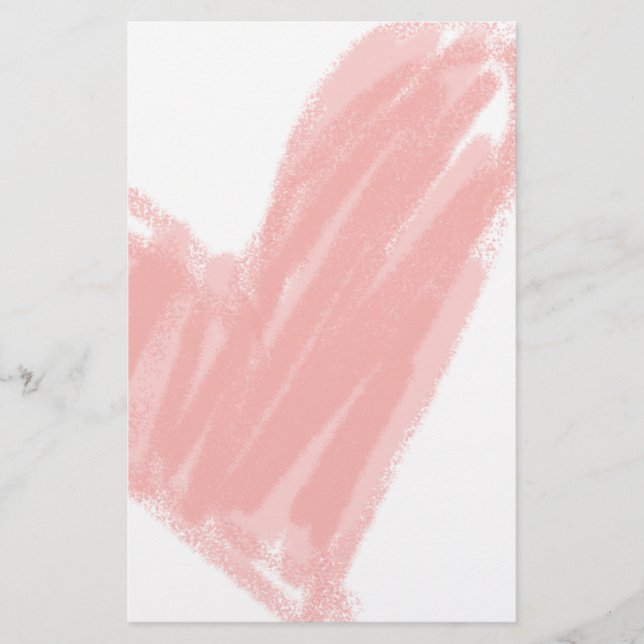 Papeterie Coeur rose (Devant)