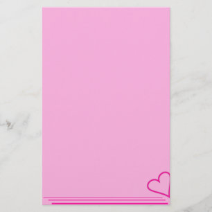 Papeterie Coeur Rose