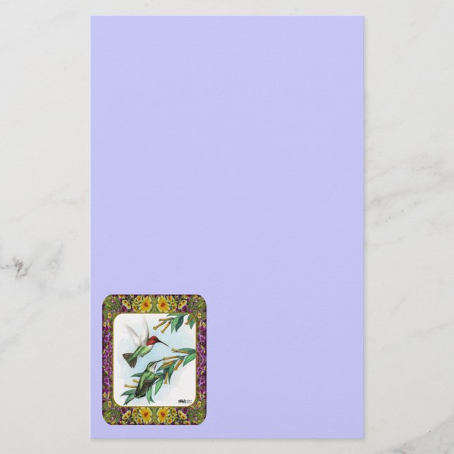 Papeterie Colibris et Fleurs #4 (Devant)