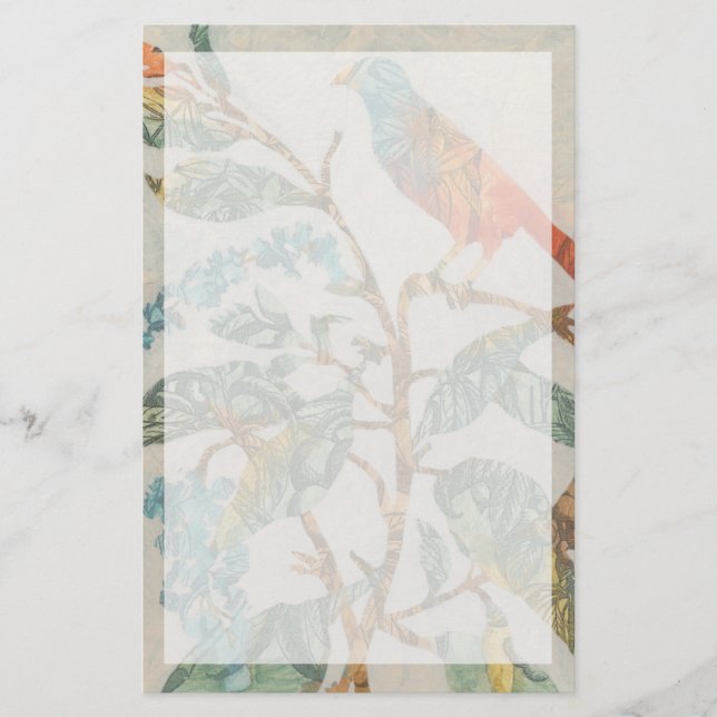 Papeterie Collage II de volière (Devant)