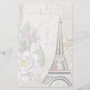 Papeterie Collage vintage et tour Eiffel