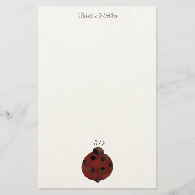 Papeterie Collection de jardin · Coccinelle (Devant)