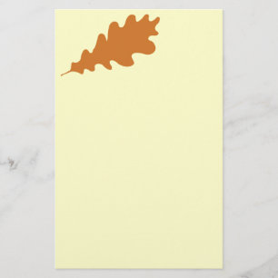 Papeterie Conception de feuille de chêne Brown
