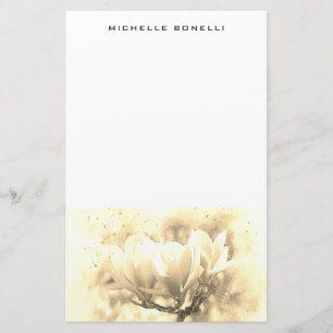 Papeterie Conception de fleurs minimaliste professionnelle s