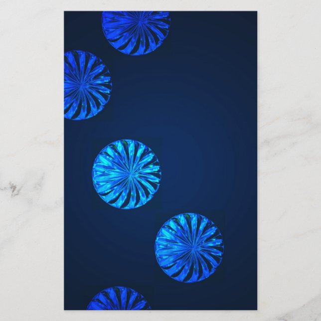 Papeterie Conception Irlandaise Cristal Bleu (Devant)