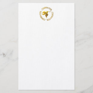 Papeterie Confirmation d'or et Esprit Saint