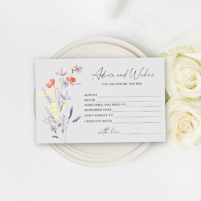 Papeterie Conseils et vœux floraux boho pour enterrement de  (Créateur téléchargé)