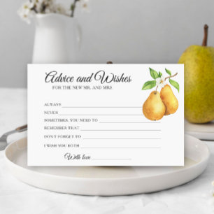 Papeterie Conseils et vœux pour la baby shower de Pears