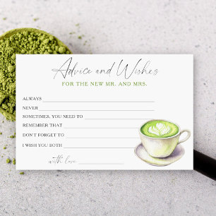 Papeterie Conseils et vœux pour une tasse de matcha pour une