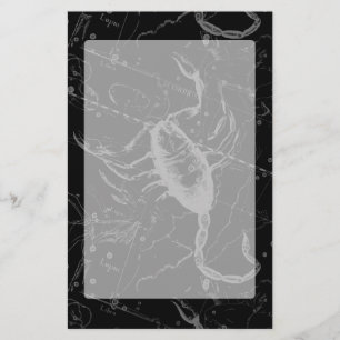 Papeterie Constellation Hevelius de Scorpion 1690 noirs