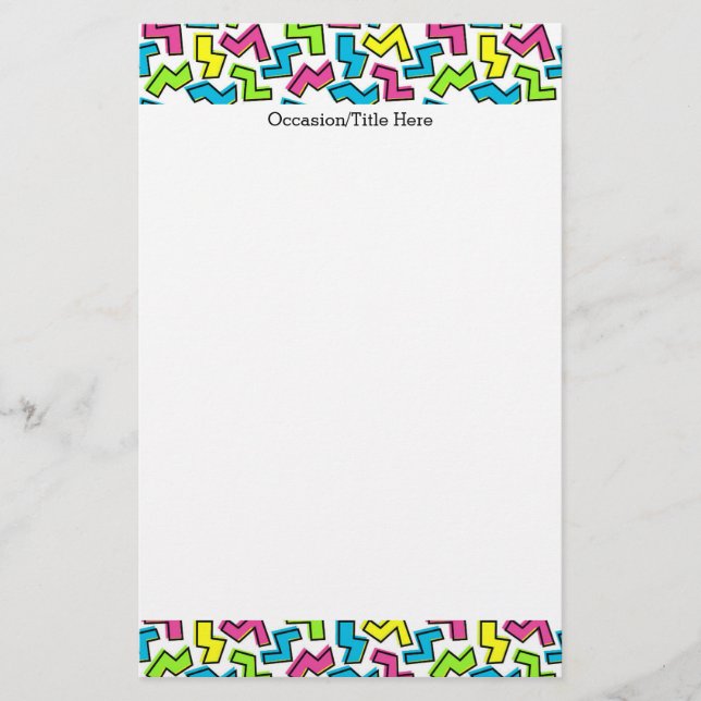 Papeterie Cool Cute 80 Memphis Motif (Devant)