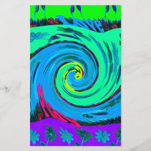 Papeterie Cool I Love Hawaii : Floral Pop Art motif Design