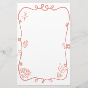 Papeterie Coquette Doodle Ribbon Frame