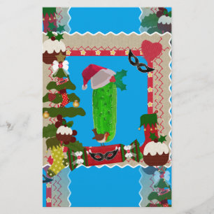 Papeterie cornichon de Noël