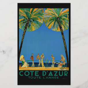 Papeterie Cote D'Azur Vintage Voyages en France