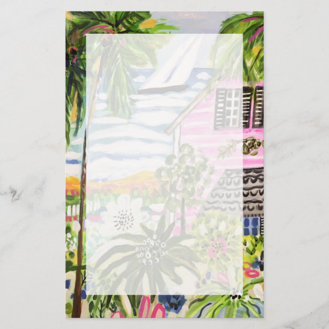 Papeterie Cottage rose sur la baie I (Devant)