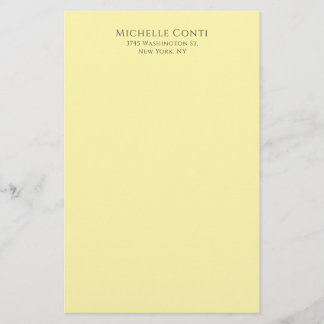 Papeterie Couleur crème Minimaliste Plain élégant moderne