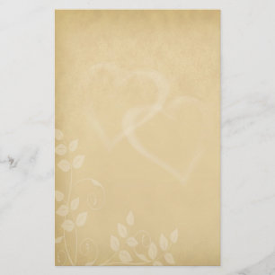 Papeterie Couleur de sable Coeurs Vintages