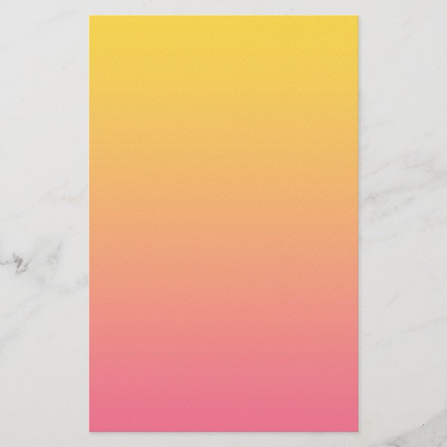 Papeterie Couleur Rose Jaune (Devant)