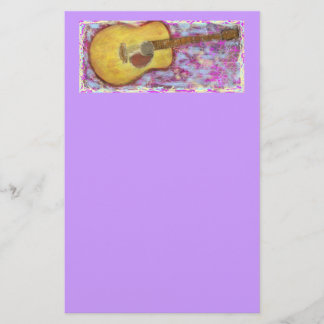 Papeterie Couleurs de guitare acoustique