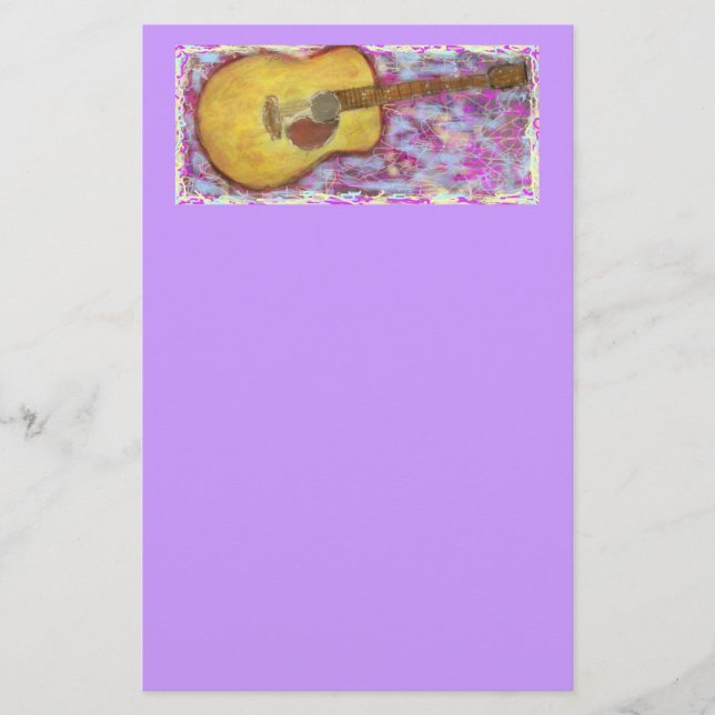 Papeterie Couleurs de guitare acoustique (Devant)