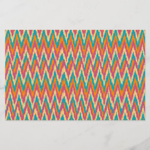 Papeterie couleurs d'épice de conception de zigzag d'iKat