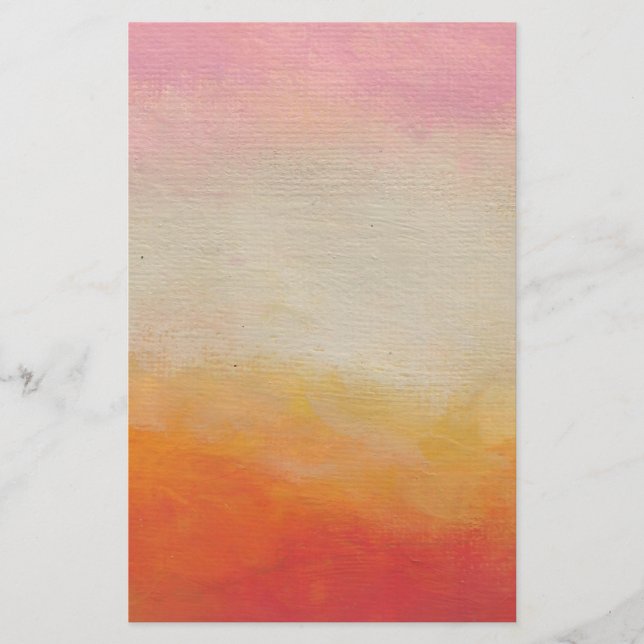 Papeterie Couleurs du désert Peinture paysagère Abstraite (Devant)