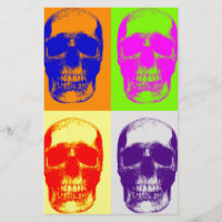 Crâne Pop Art