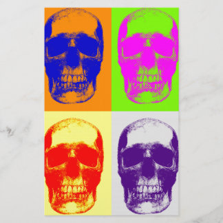Papeterie Crâne Pop Art