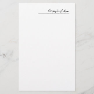 Papeterie Créer Personnaliser Simple Plain Professionnel