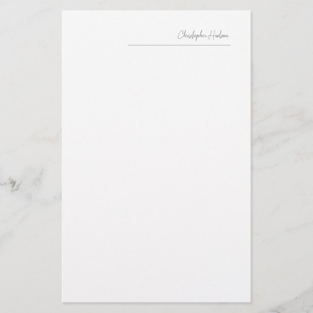 Papeterie Créer Personnaliser Simple Plain Professionnel (Devant)