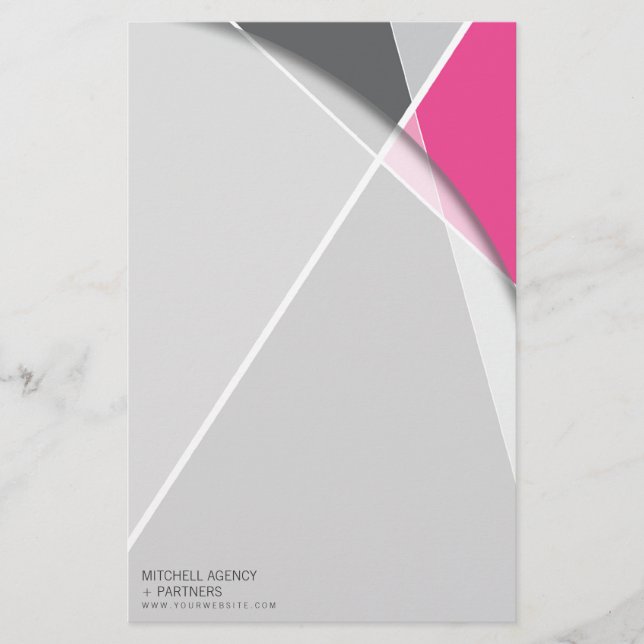 Papeterie Criss Cross Geometry Motif de style  (Devant)