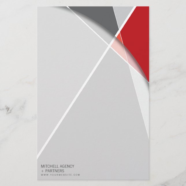 Papeterie Criss Cross Geometry Motif de style  (Devant)