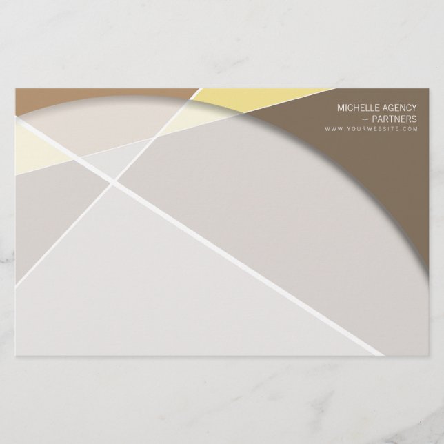 Papeterie Criss Cross Geometry Motif de style  (Devant)