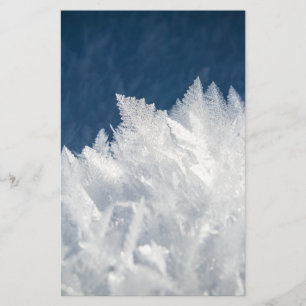 Papeterie Cristaux de glace d'hiver