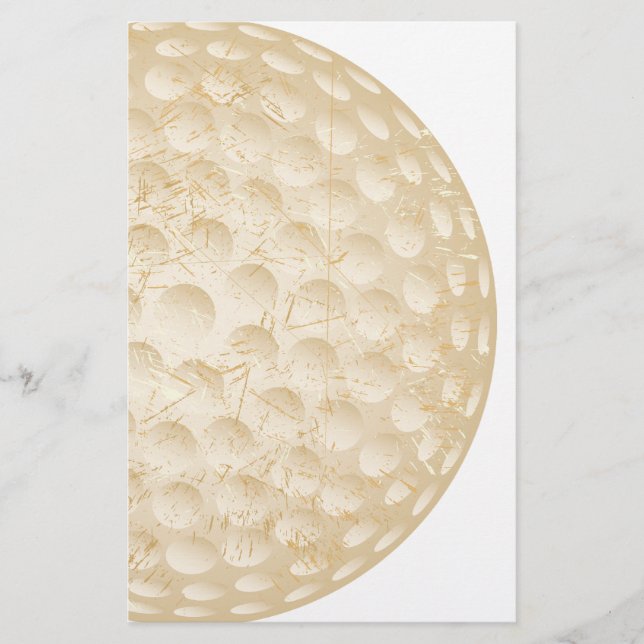 Papeterie cru de boule de golf (Devant)