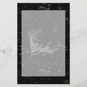 Papeterie Cru de Hevelius de constellation de Bélier sur le