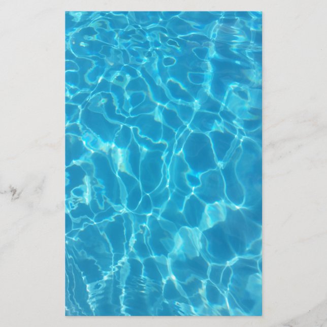 Papeterie Crystal Clear Sky Blue Pool Water (Devant)